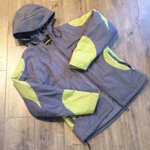 Solstice Large Ski Jacket Winter Coat Grey Green